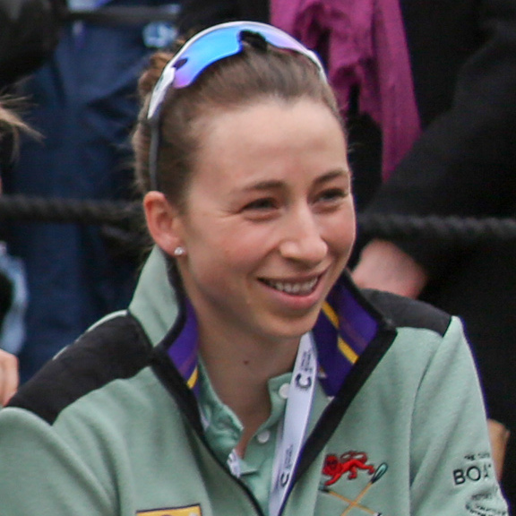 Olivia Coffey before the Boat Race 2018 (cropped)